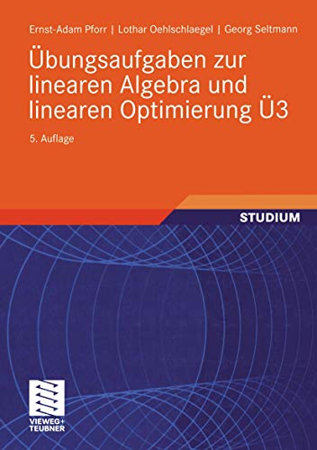 Beispielbild fr Ubungsaufgaben zur linearen Algebra und linearen Optimierung U3 zum Verkauf von Chiron Media