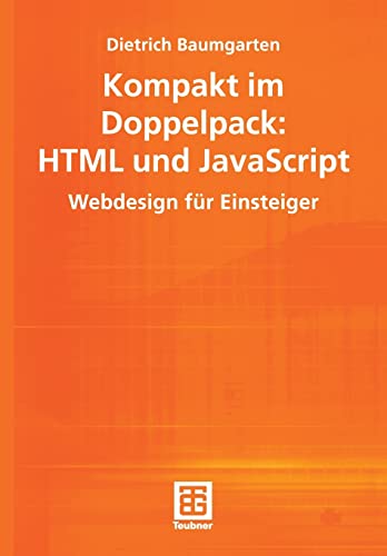 9783519003816: Kompakt im Doppelpack: HTML und JavaScript
