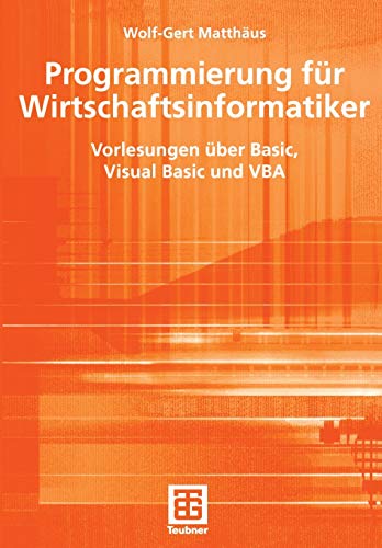 Stock image for Programmierung fur Wirtschaftsinformatiker for sale by Chiron Media