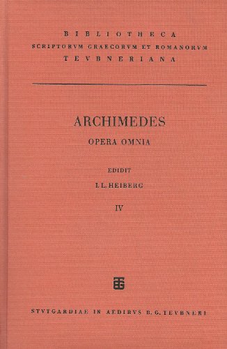 Beispielbild fr ber einander berhrende Kreise. Mit 14 Faksimiletafeln (= Archimedis Opera Omnia. Vol. IV / Bibliotheca scriptorum Graecorum et Romanorum Teubneriana). zum Verkauf von Antiquariat Bibliakos / Dr. Ulf Kruse