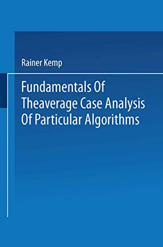 Imagen de archivo de Fundamentals of the Average Case Analysis of Particular Algorithms a la venta por Chiron Media