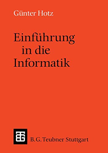 Beispielbild fr Einfuhrung in die Informatik zum Verkauf von Chiron Media