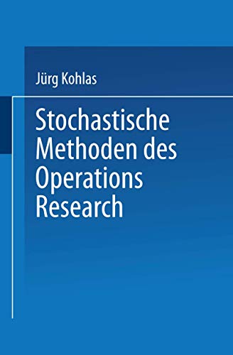 Beispielbild fr Stochastische Methoden des Operations Research (Leitfden der angewandten Mathematik und Mechanik - Teubner Studienbcher) zum Verkauf von Pukkiware