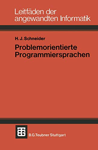 Stock image for Problemorientierte Programmiersprachen for sale by medimops