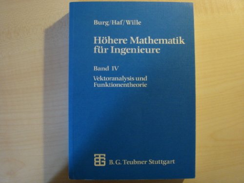 Imagen de archivo de Vektoranalysis und Funktionentheorie, Bd 4 a la venta por medimops