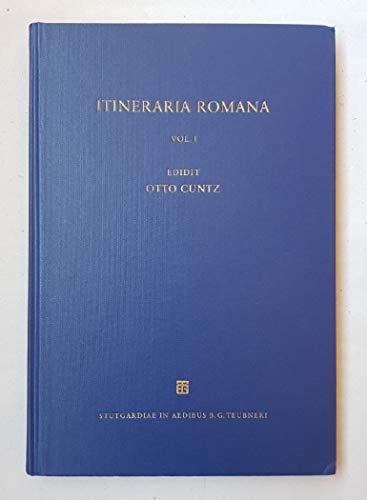 Itineraria Romana. Ed. stereotypa editionis primae (1929-1940). Vol. 1 et 2.