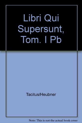 9783519118336: Libri Qui Supersunt, Tom. I Pb