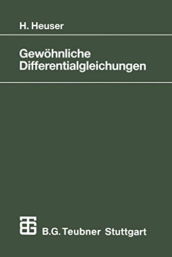 Beispielbild fr HEUSER, GEWHNLICHEDIFFERENTIALGLEICHUNGEN (Mathematische Leitfden) zum Verkauf von medimops