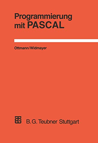 9783519122821: Programmierung mit PASCAL (Livre en allemand)