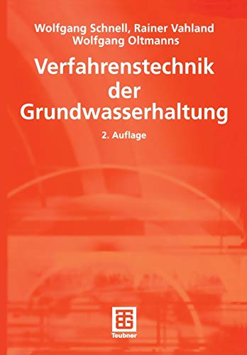 Beispielbild fr Verfahrenstechnik der Grundwasserhaltung (Leitfaden des Baubetriebs und der Bauwirtschaft) zum Verkauf von Gabis Bcherlager