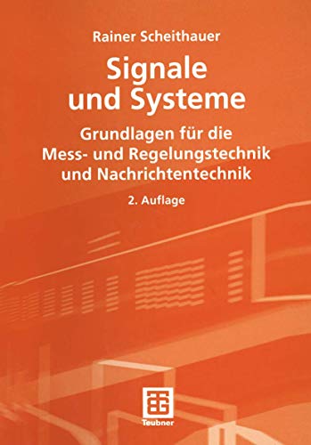 Beispielbild fr Signale und Systeme: Grundlagen fr die Messtechnik, Regelungstechnik und Nachrichtentechnik von Rainer Scheithauer (Herausgeber), Jrgen Meins (Herausgeber), Hermann Weidenfeller Dieses Lehrbuch zur Signal- und Systemtheorie vermittelt die analytischen Grundlagen und mathematischen Methoden, wie sie zum Verstehen der Mess- und Regelungstechnik als auch der Nachrichten- und Kommunikationstechnik unentbehrlich sind. Whrend die Verfahren der Mess- und Regelungstechnik vor allem auf den Zeitbereichsbeschreibungen wie den Differentialgleichungen, der Sprung- und Impulsantwort sowie der Laplace-Transformation aufbauen, werden in der Nachrichtentechnik die Frequenzbereichsmethoden, insbesondere die Fouriertransformation bentigt. Inhaltliche Schwerpunkte sind die linearen zeitinvarianten Systeme mit ihren Zeitbereichsbeschreibungen, die Fourier-Analyse und -Transformation sowie die Laplace-Transformation. Hinzu kommen zeitdiskrete Signale und Systeme als Grundlage der digitalen Signalverarb zum Verkauf von BUCHSERVICE / ANTIQUARIAT Lars Lutzer