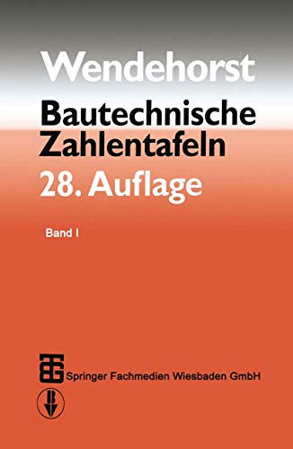 Beispielbild fr Bautechnische Zahlentafeln zum Verkauf von HJP VERSANDBUCHHANDLUNG