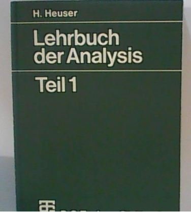 Stock image for Lehrbuch der Analysis: TEIL 1 for sale by medimops