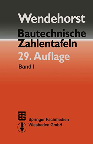 Imagen de archivo de Bautechnische Zahlentafeln mit CD-ROM a la venta por mneme