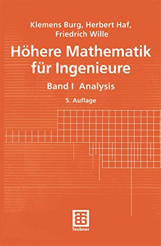 9783519429555: Hhere Mathematik fr Ingenieure, 5 Bde., Bd.1, Analysis (Livre en allemand)