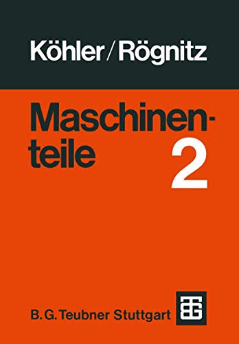 Beispielbild fr Maschinenteile: Teil 2 zum Verkauf von medimops