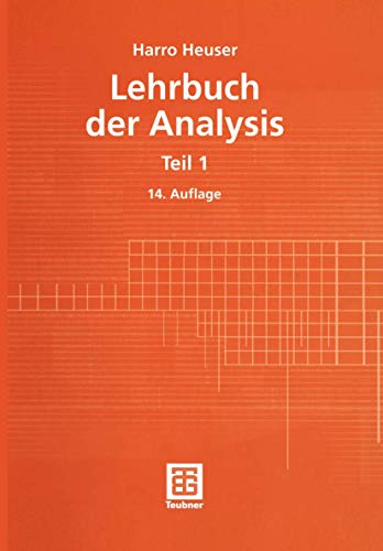 Beispielbild fr Lehrbuch der Analysis Teil: 1 zum Verkauf von Bernhard Kiewel Rare Books