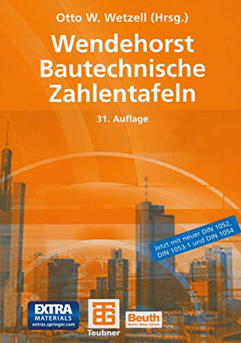 Stock image for Wendehorst Bautechnische Zahlentafeln for sale by Buchpark