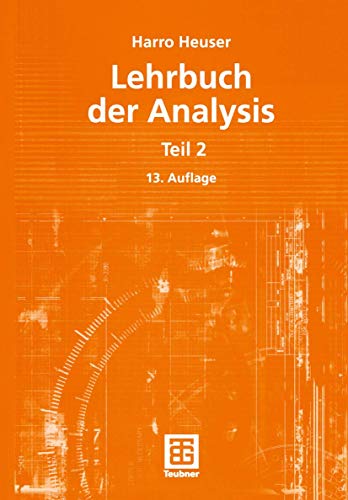 Beispielbild fr Lehrbuch der Analysis, Teil 2 zum Verkauf von medimops