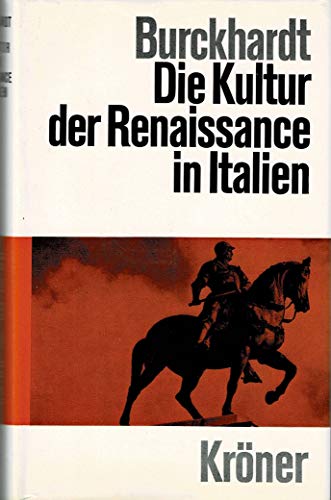 Beispielbild fr Die Kultur der Renaissance in Italien. zum Verkauf von medimops