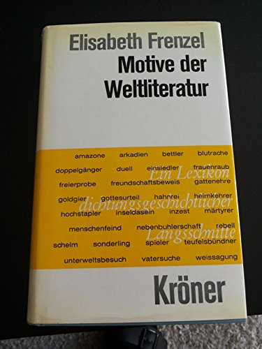 Motive der Weltliteratur (9783520301062) by [???]