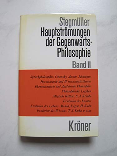 Imagen de archivo de Hauptstrmungen der Gegenwartsphilosophie, Bd. 2: Eine kritische Einfhrung a la venta por medimops