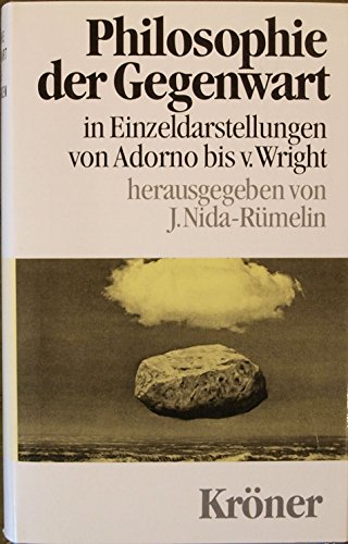 Beispielbild fr Philosophie der Gegenwart in Einzeldarstellungen. Von Adorno bis von Wright zum Verkauf von medimops