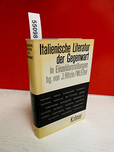 Beispielbild fr Italienische Literatur der Gegenwart in Einzeldarstellungen. (Krners Taschenausgabe Bd. 436) zum Verkauf von Hans J. von Goetz Antiquariat