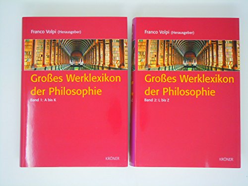 Beispielbild fr Groes Werklexikon der Philosophie (Gebundene Ausgabe) von Franco Volpi (Herausgeber) zum Verkauf von BUCHSERVICE / ANTIQUARIAT Lars Lutzer
