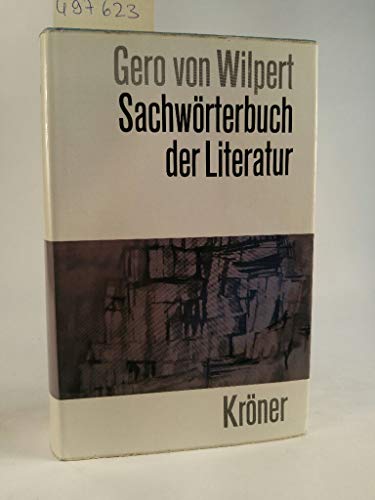 9783520846013: Sachwrterbuch der Literatur: Sonderausgabe