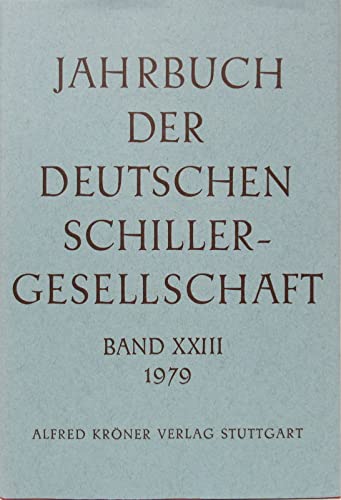 9783520879011: Jahrbuch Der Deutschen Schillergesellschaft. Band