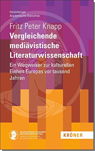 Beispielbild fr Knapp, F: Vergleichende medivistische Literaturwissenschaft zum Verkauf von Blackwell's