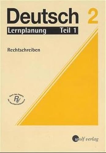 Beispielbild fr Deutsch, Lernplanung, Bd.2/1, Rechtschreiben, neue Rechtschreibung zum Verkauf von medimops