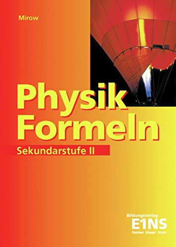 Stock image for Physik-Formeln. Sekundarstufe 2 for sale by GreatBookPrices