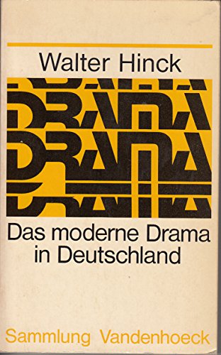 Beispielbild fr Drama - Das Moderne Drama in Deutschland zum Verkauf von DI Barbara Oswald