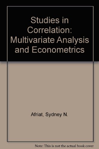9783525112311: Studies in correlation: Multivariate analysis and econometries (Applied statistics and econometrics)