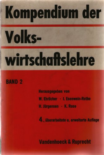 Beispielbild fr Kompendium d.Volkswirtschaftsl.02 zum Verkauf von medimops