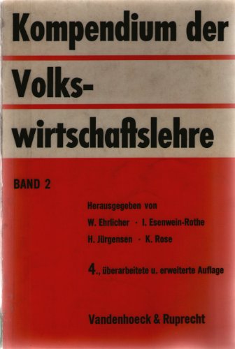 9783525131442: Kompendium d.VWL Bd.2 4.A. - Ehrlicher, Werner