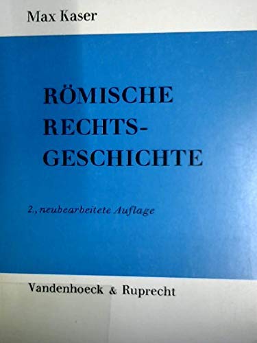 9783525181027: Rmische Rechtsgeschichte.