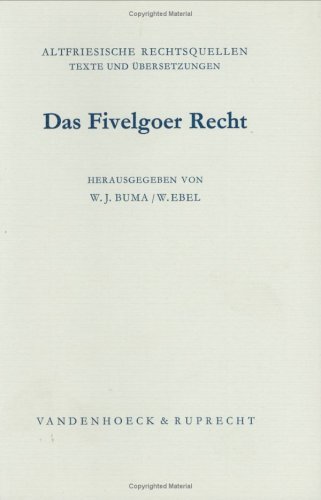 9783525181560: Das Fivelgoer Recht.