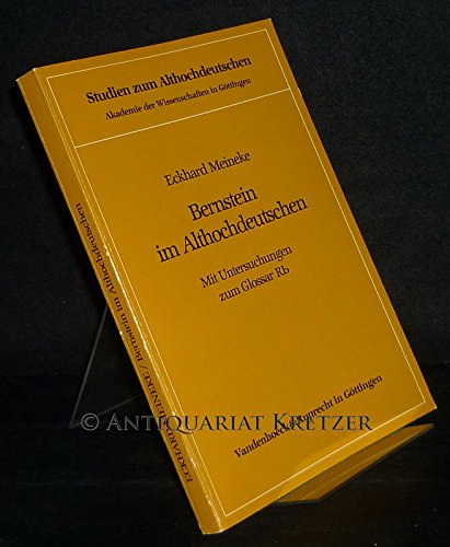 Stock image for Bernstein im Althochdeutschen for sale by Antiquariat Walter Nowak