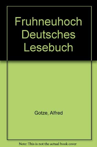 Stock image for Fruhneuhoch Deutsches Lesebuch for sale by medimops