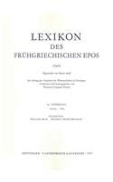 Stock image for Lexikon des fruhgriechischen Epos Lfg. 16: nehnihs - odos (Lexikon des fruhgriechischen Epos. Ausgabe in Lieferungen) [Soft Cover ] for sale by booksXpress