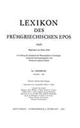 9783525255223: Lexikon Des Fruhgriechischen Epos Lfg. 20: Pleurai - Pwu (Lexikon Des Fruhgriechischen Epos. Ausgabe in Lieferung)