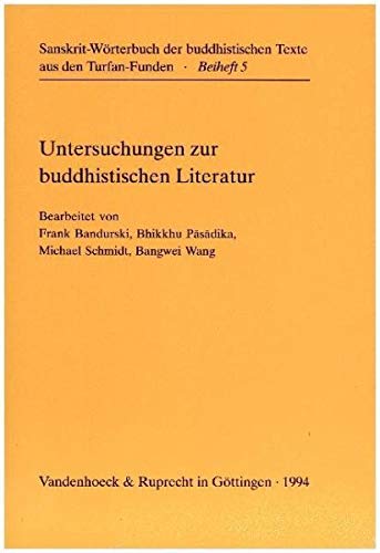 9783525261545: Untersuchungen Zur Buddhistischen Literatur