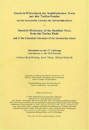9783525261651: Sanskrit-Worterbuch der buddhistischen Texte aus den Turfan-Funden. Lieferung 17: para-satru-mardin / pra-ja (SANSKRIT-WORTERBUCH -LIEFERUNGSAUSGABE-) (Kunst Und Politik) (German Edition)