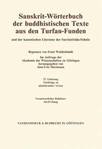 Stock image for Sanskrit-Worterbuch der buddhistischen Texte aus den Turfan-Funden. Lieferung 22: varna-vadita/vestita. Verantwortlicher Redaktor: Michael Schmidt. . Literatur der Sarvastivada-Schule) [Soft Cover ] for sale by booksXpress