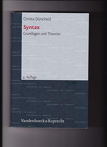 Stock image for Syntax. Grundlagen und Theorien for sale by medimops