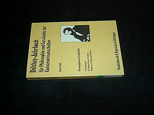 Dilthey-Jahrbuch für Philosophie und Geschichte der Geisteswissenschaften, Band 1