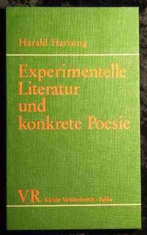 9783525333716: Experimentelle Literatur und konkrete Poesie